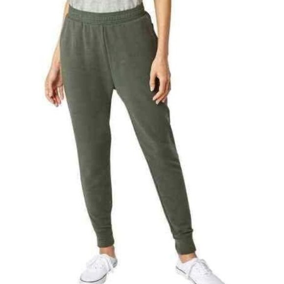 NWT Eddie Bauer Women's Fleece Lounge Jogger 2 Pack Clover/Black Size L $60 H370 - Picture 2 of 7